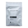 Spore Wellness brand Reset model wellness supplement container with custom graphic label