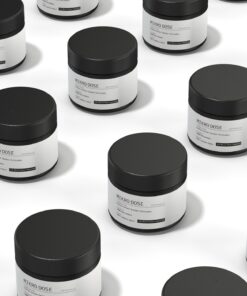 several bottles of Mikro Dose brand premium wellness supplement container with custom graphic label